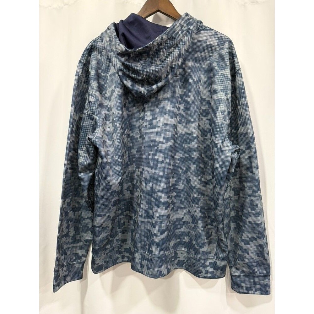 Dallas Cowboys Star Hoodie Mens XL Large Blue Digital Camo 589 - Picture 4 of 5